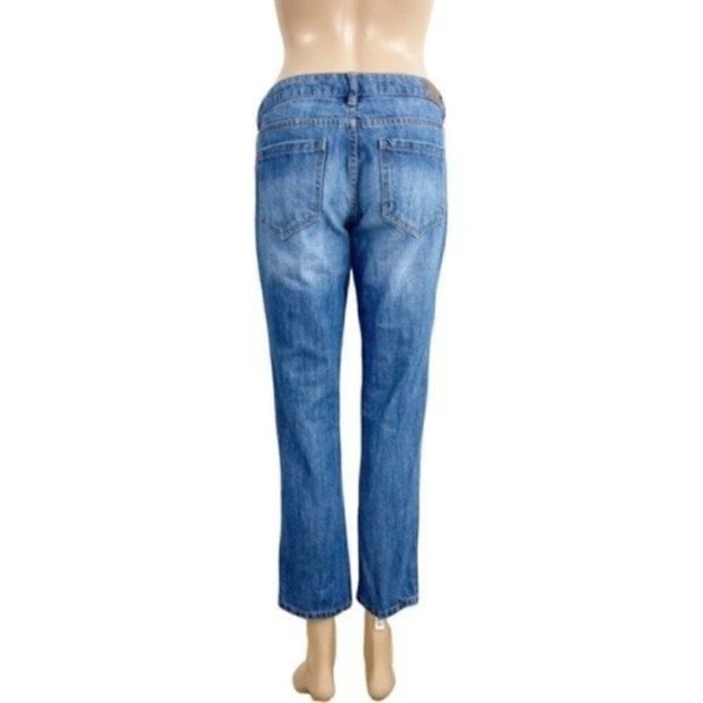 LIFE in Progress cropped distressed jeans size 24 - Picture 3 of 12